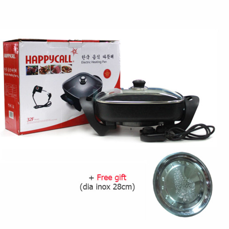 Giá bán Chảo điện đa năng happycall (đen) + tặng 01 đĩa inox 28cm