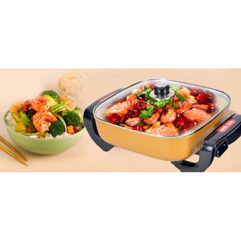 Chảo Lẩu Điện Korea Cook Còn Thua Bếp Này, Bếp Lẩu,Nướng, Xào, Nấu, Đa Năng Hpc-169, Bếp Nướng Không Khói - Hàng Cao Cấp Nhập Khẩu, Xả Kho Chỉ Hôm Nay