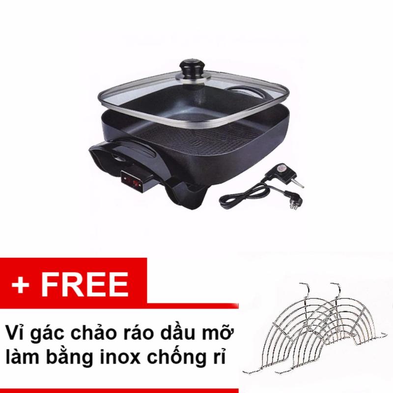 Giá bán Chảo rán nướng lẩu đa năng Happy Call 32F tặng kèm vỉ gác chảo