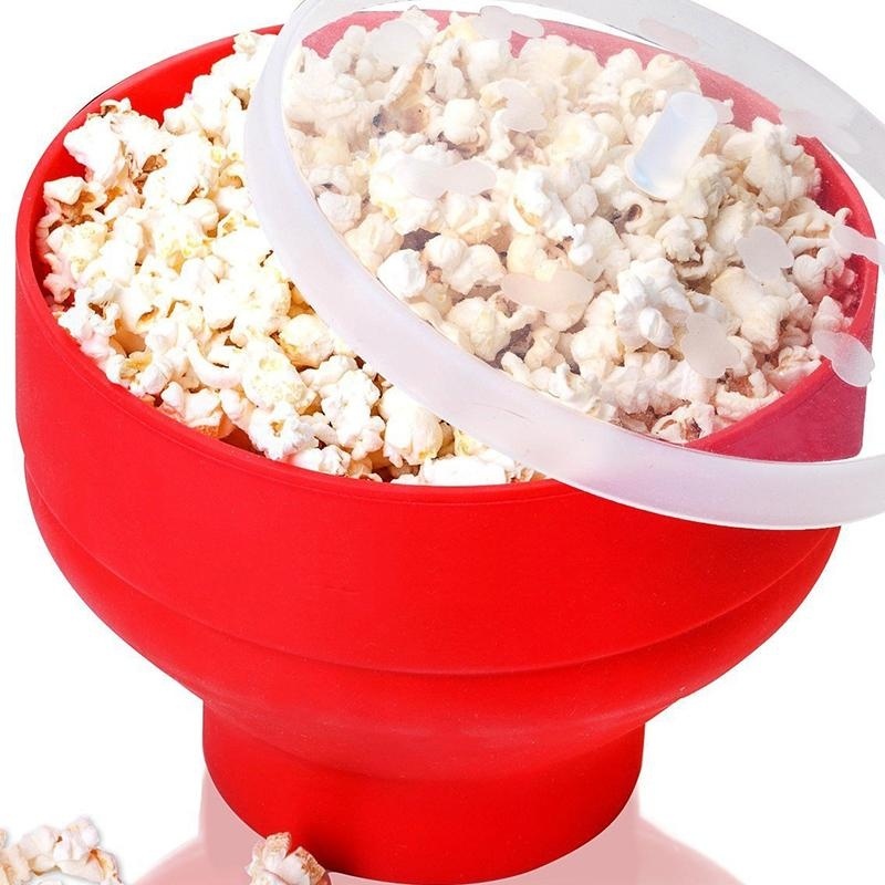 Cocotina fashionable microwave folding popcorn bucket red - intl