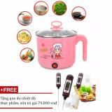 Combo Nồi lẩu mini siêu tốc 1.8L + Nhiệt kế đo nhiệt độ nước, pha sữa cho các mẹ
