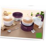 Hộp cơm hâm nóng cắm điện cao cấp lót gốm cách điện kép Bear DFH-S267