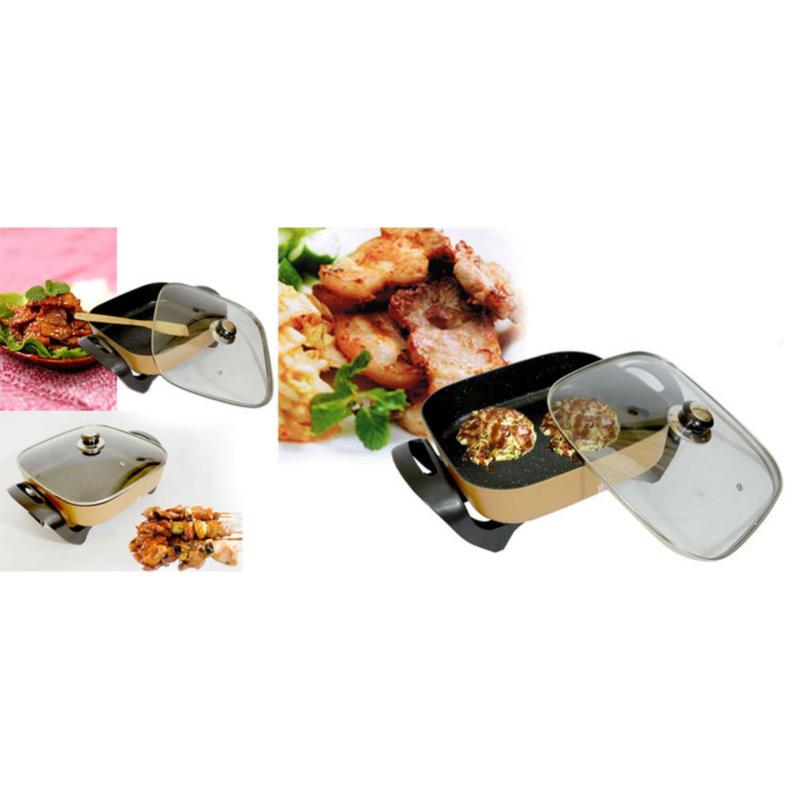 Lò Nướng Bánh, Bếp Lẩu,Nướng, Xào, Nấu, Đa Năng Hpc-201, Chảo Lẩu Điện - Hàng Cao Cấp Nhập Khẩu, Xả Kho Chỉ Hôm Nay