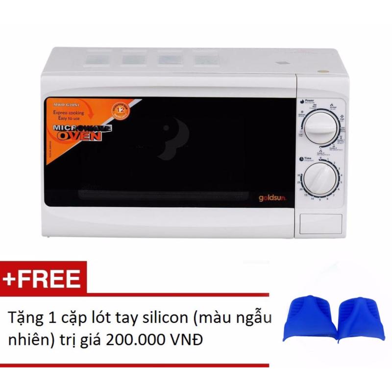 Lò vi sóng cơ Goldsun 20 lít MWO - G20 C7 + Tặng 1 cặp lót tay silicon