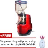 Máy ép hoa quả chậm trục vít Tarquin + Tặng 1 máy xông mặt phun sương mini ion âm Kingdom KD-2331