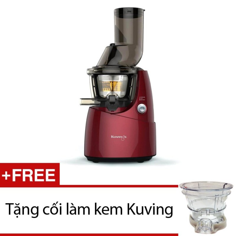 Giá bán Máy ép trái cây Kuvings NS-668R 0.4L (Đỏ) + Tặng 1 cối làm kem Kuving - Hàng nhập khẩu