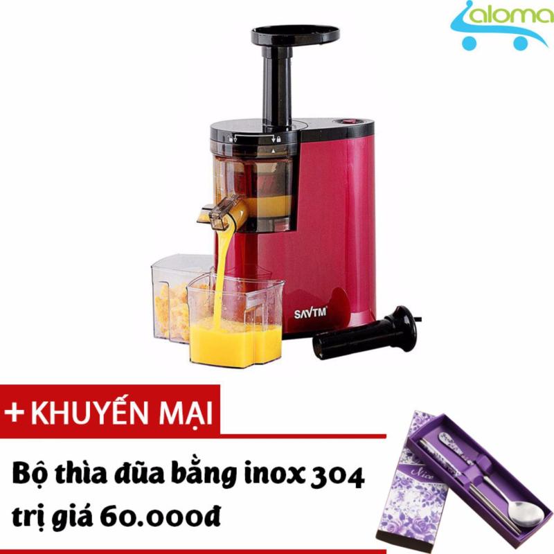 Giá bán Máy Ép Trái Cây Rau Củ Tốc Độ Chậm Savtm Je-07 80Vòng/Phút Tặng bộ thìa đũa inox