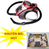 [Tặng khẩu trang y tế 4 lớp 50 cái] Máy hút bụi Midea MVC-V-MC13M-R(Red) thiết kế hiện đại 1600W, công nghệ lọc hepa, độ ồn thấp, vận hành êm ái, sức hút mạnh mẽ nhờ công nghệ Cyclone lốc xoáy