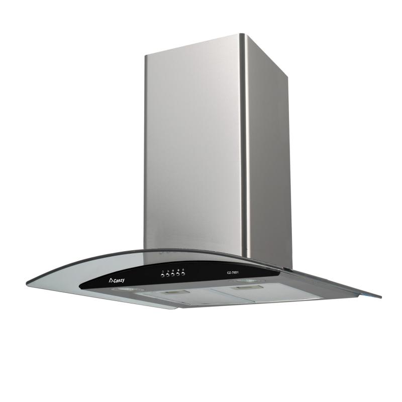 Giá bán Máy hút mùi kính cong Canzy CZ 70D1 tặng kèm ống thoát khí