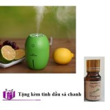 Máy khuếch tán tinh dầu kiêm đèn ngủ Lemon Humidifer có tặng kèm tinh dầu sả chanh PKCB-MAYTINHDAU