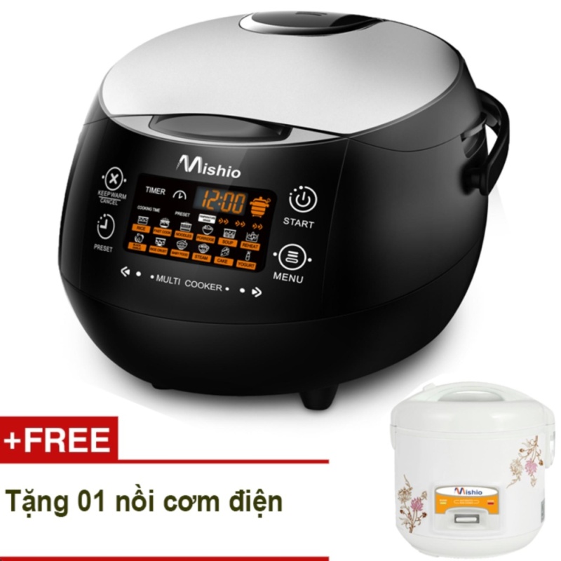 Máy làm tỏi đen đa năng Mishio MK03 (Đen) + Tặng nồi cơm điện