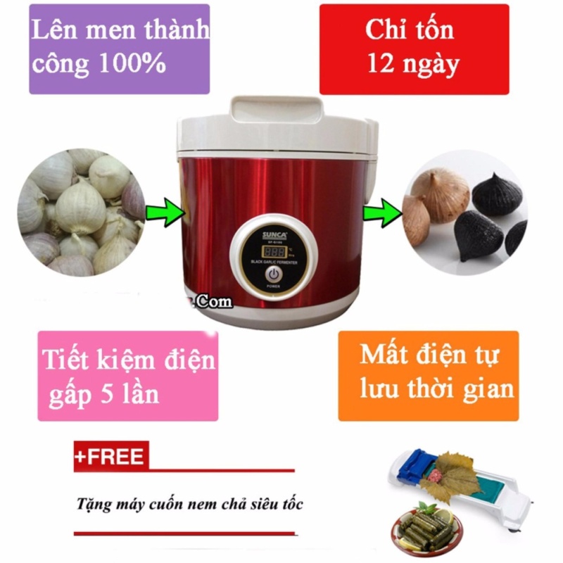 Máy làm tỏi đen đa năng SF-G100 (Đỏ) + Tặng máy cuốn nem siêu tốc