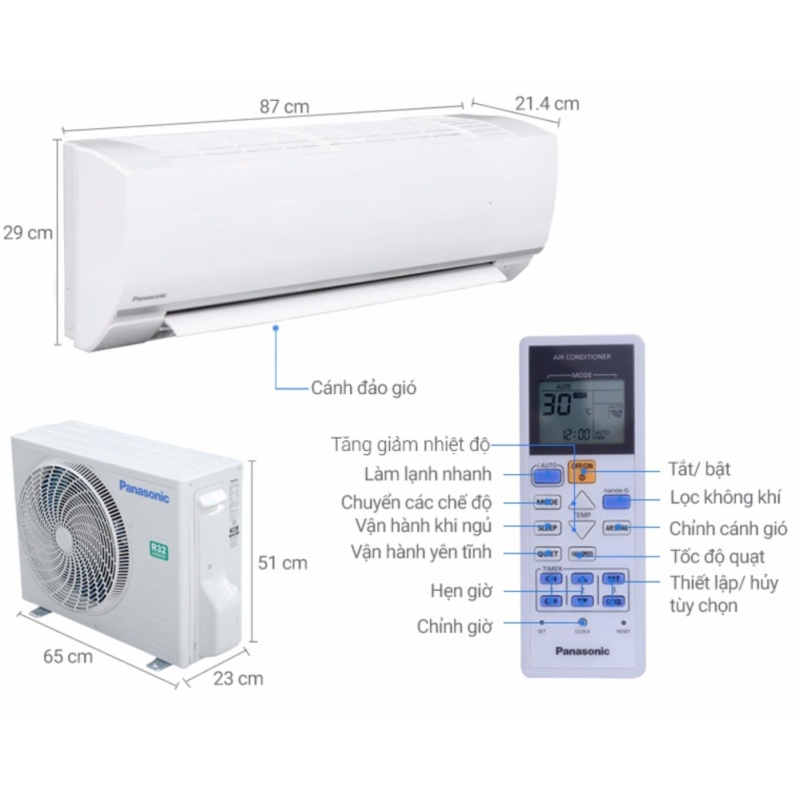 Bảng giá Máy lạnh Panasonic 1.0 HP CU/CS-N9SKH-8