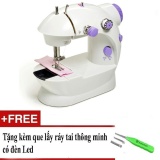 Máy May Để Bàn Mini Sewing Machine SM-202A + Tặng dụng cụ lấy ráy tai có đèn màu sắc ngẫu nhiên