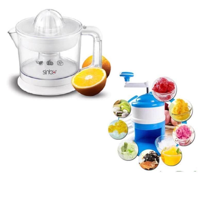 Giá bán Máy Vắt Cam Sinbo Sj 3141 (Trắng) + Máy bào đá mini cầm tay