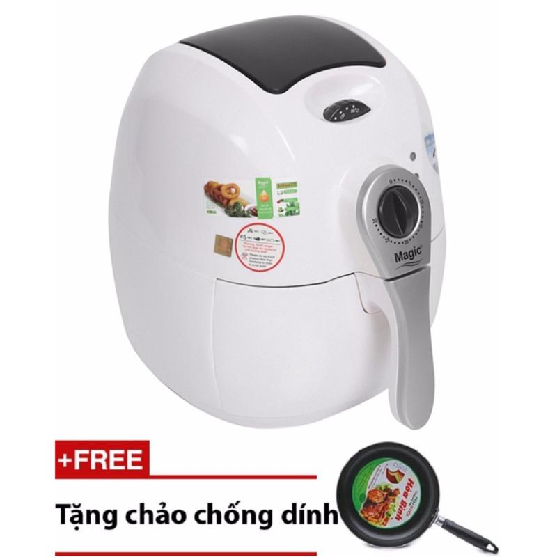 Nồi Chiên Nướng Chân Không Magic Korea A71 (Trắng) + Tặng Chảo Chống Dính Cao Cấp