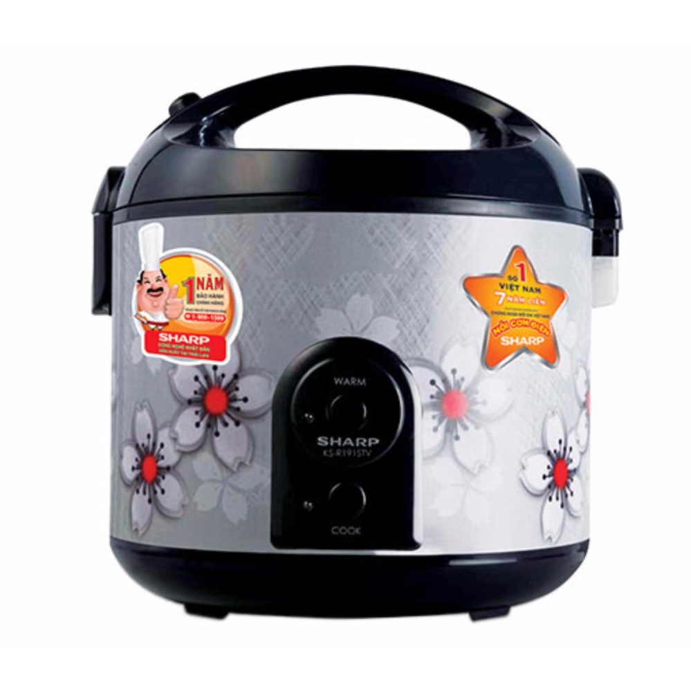 Nồi cơm điện nắp gài Sharp KS-NR191STV''SS'' 1.8 L - Hàng chính hãng
