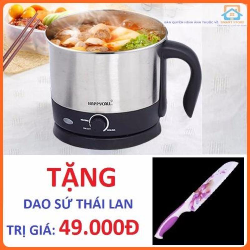 Nồi điện mini HappyCall 1.5l + Tặng Dao sứ Thái Lan