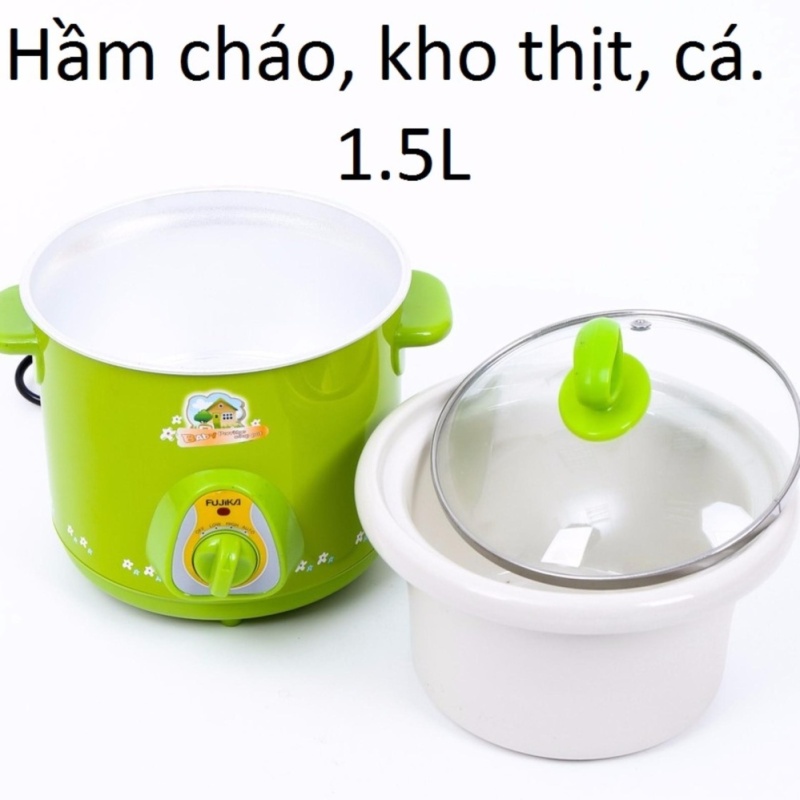Nồi Hầm Cháo, Kho Thịt Cá Đa Năng 1.5L Fujika