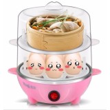 Máy hấp thực phẩm 2 tầng: Luộc trứng, hâm nóng thức ăn, hâm nóng sữa cho bé,... - Nồi luộc trứng và hấp thức ăn siêu tốc 2 tầng (Màu ngẫu nhiên)