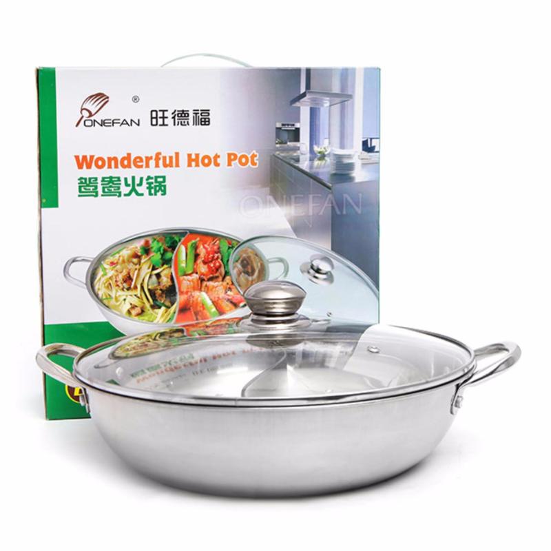 Nồi nấu lẩu 2 ngăn đa năng bằng inox