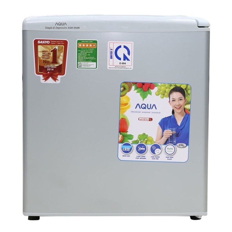 Tủ lạnh Aqua AQR-55AR(SH) 53L (Xám nhạt)