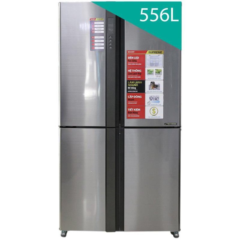 Tủ lạnh inverter SharpSJ-FX630V-ST 626 lít (Bạc)