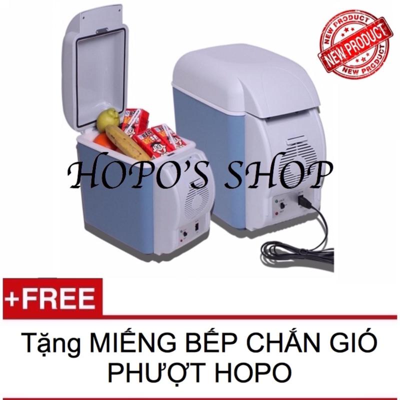 TỦ LẠNH MINI CHO OTO - HOPO FAMILY CARE + TẶNG TẤM BẾP PHƯỢT CHẮN GIÓ HOPO