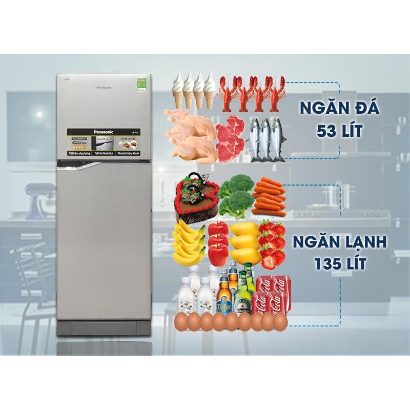 Tủ lạnh Panasonic 188 lít NR-BA228PSVN
