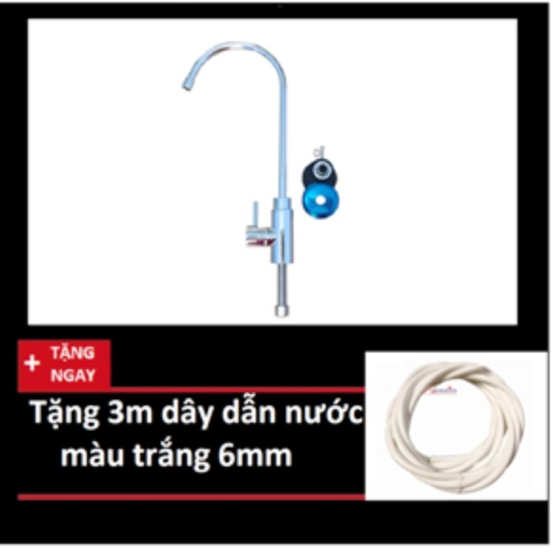 Vòi tay gạt dành cho các loại máy lọc nước Ro, nano - Tặng 3m dây dẫn nước
