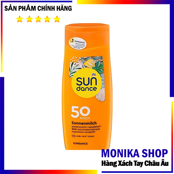 Kem chống nắng Sundance 50+ chai 200ml hàng Đức