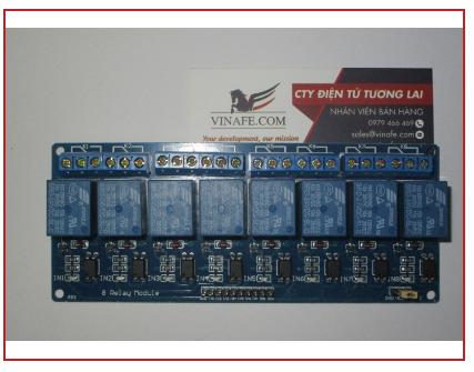Moudule relay 8 kênh 24v âm kích