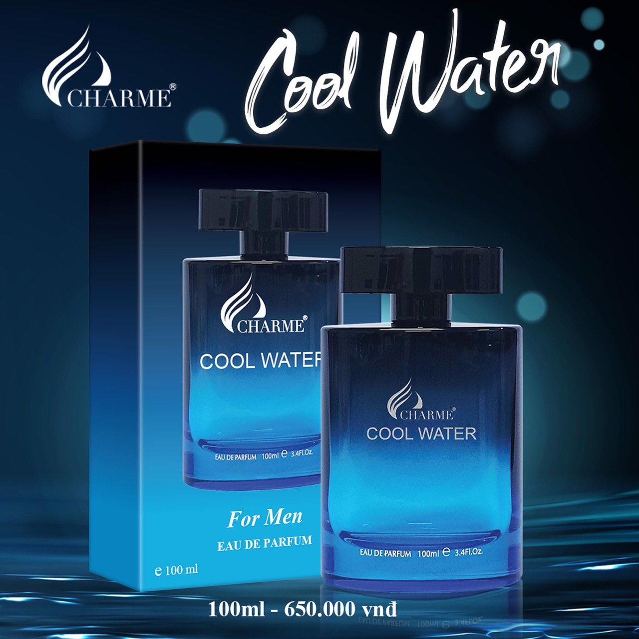 Nước Hoa Charme_Cool Water 100ml