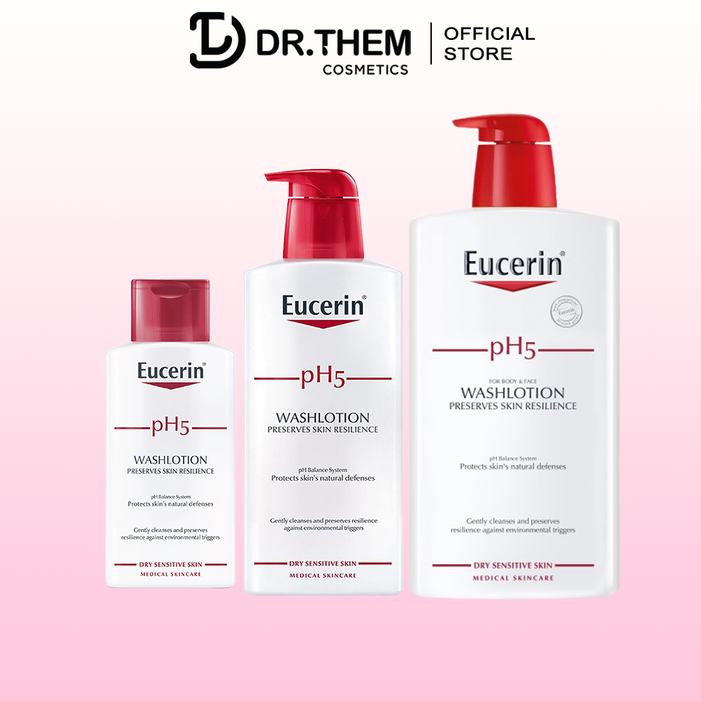 Sữa tắm cho da nhạy cảm eucerin ph5 skin resilience washlotion 200ml-400ml-1000ml