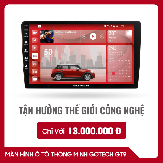 Màn gotech gt9 9in, 10inch lắp sim 4g ram4g-rom64g tặng mặt dưỡng theo xe ô tô. màn hình android ô tô, dvd gắn taplo xe hơi. màn hình ô tô gt9 xem camera ô tô, xuất video out ra màn hình gối, định vị gps, tích hợp vôlawngg.
