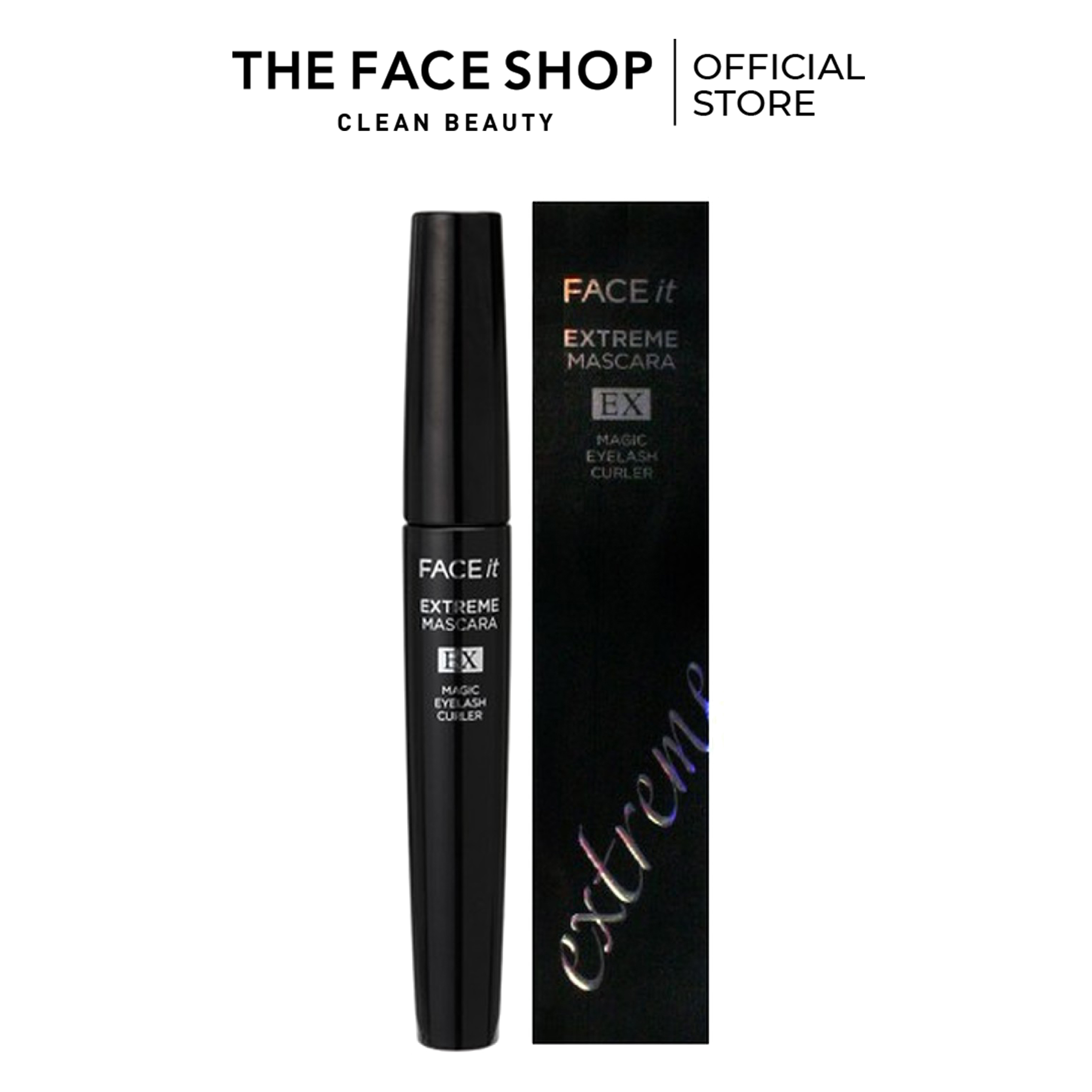 Dụng Cụ Trang Điểm Lông Mi TheFaceShop Face It Extreme Mascara 01 Magic Eye Lash Curler 9.5g