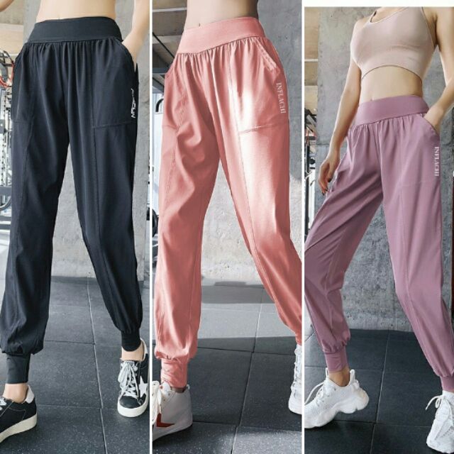 Quần tập gym jogger infla phom siêu rộng có 3 màu cá tính, đồ tập gym nữ giá rẻ tphcm-SR017