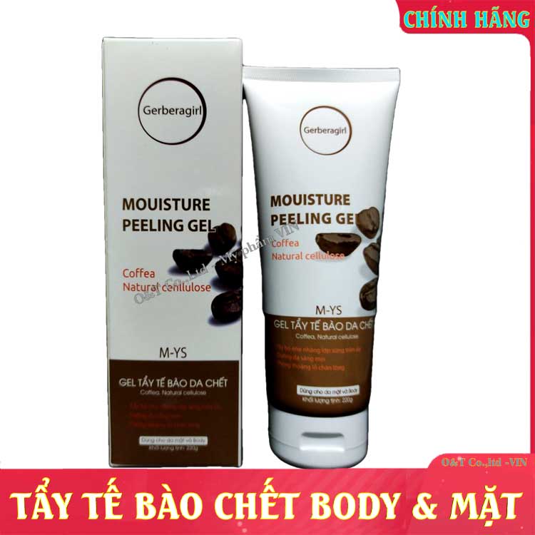 Kem tẩy tế bào chết body cà phê toàn thân và da mặt Gerberagirl 220g
