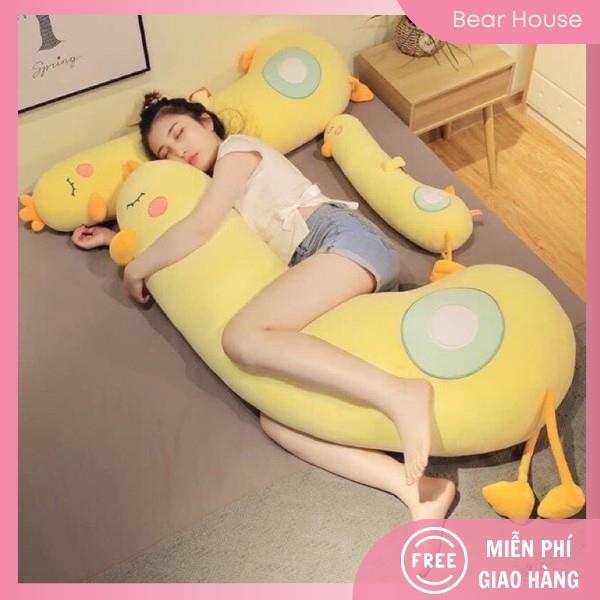◊ gấu bông gối ôm gà vàng dài siêu cute gấu bông cao cấp