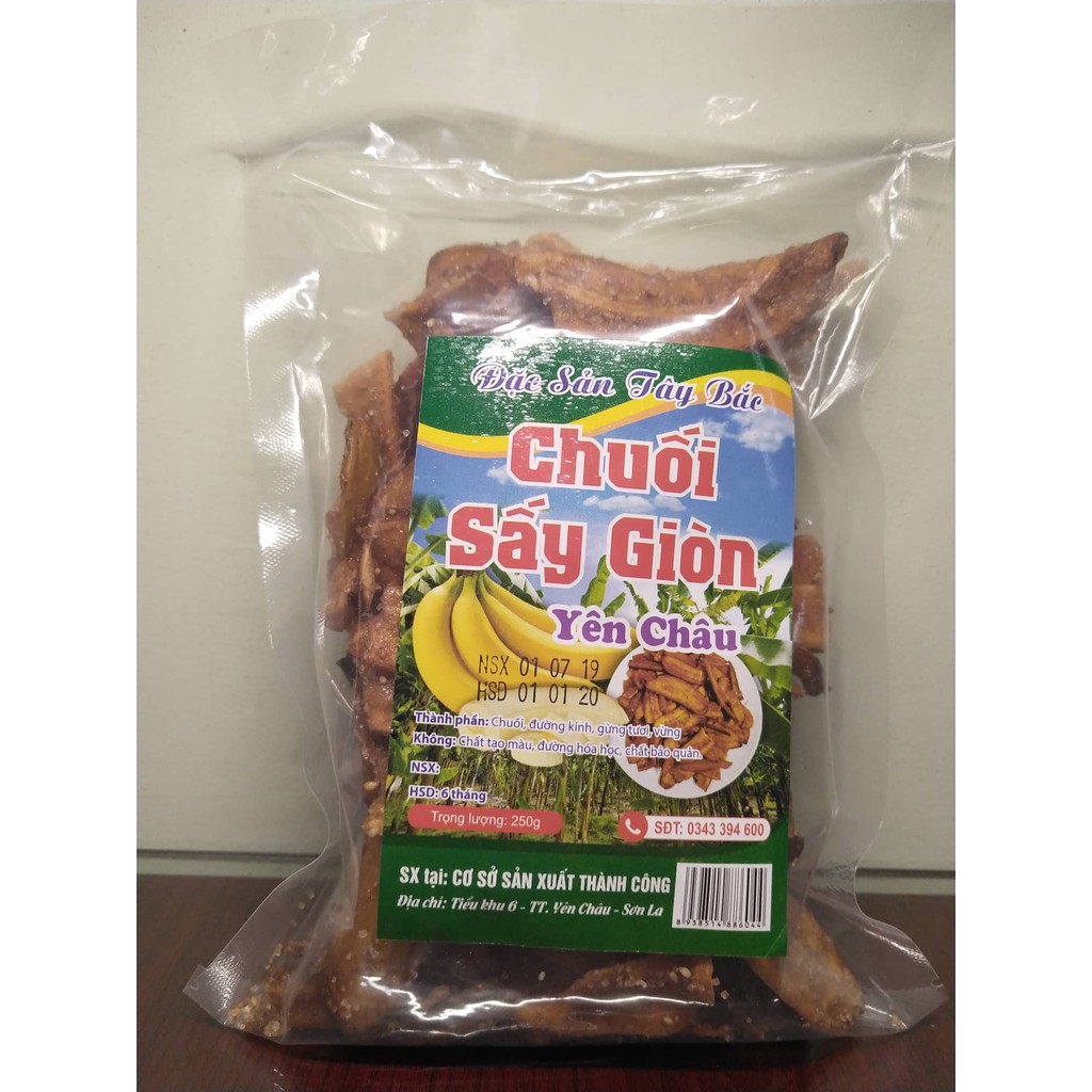 Chuối sấy giòn yên châu combo 2kg/ 150k