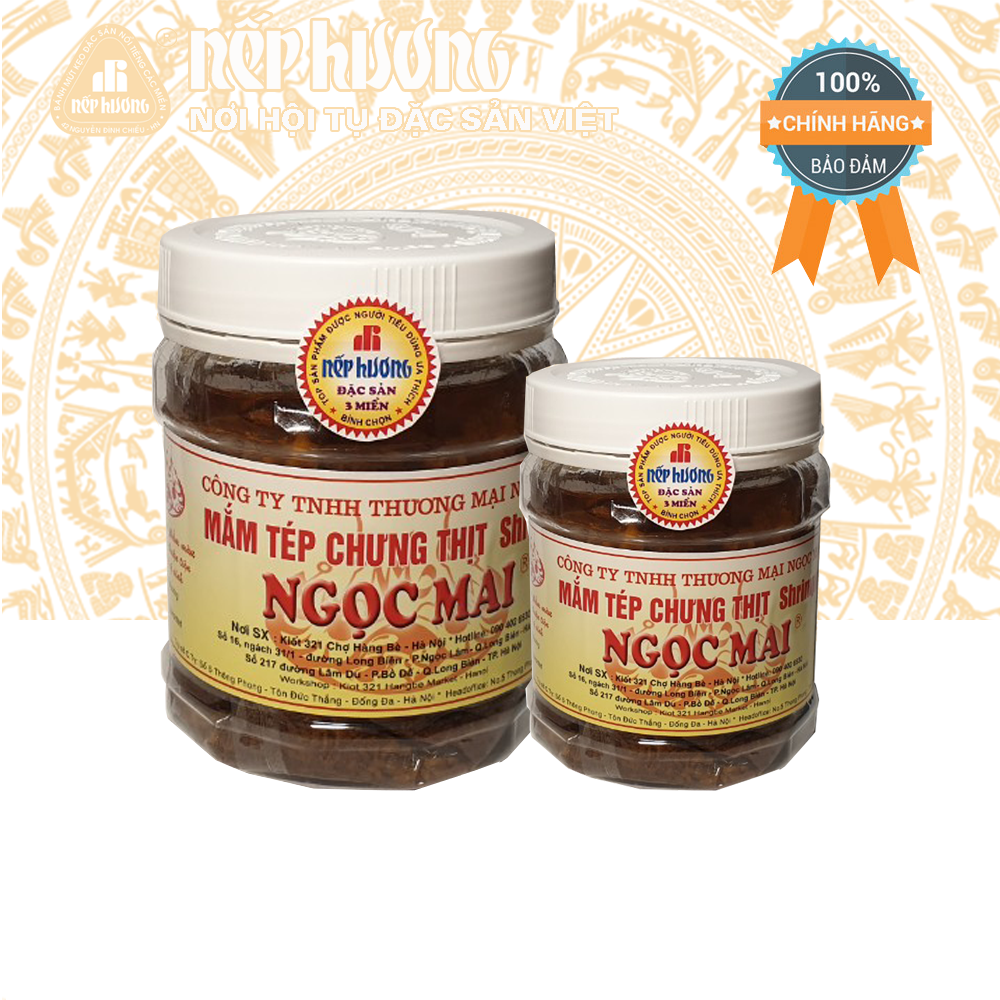 Mắm tép trưng thịt Ngọc Mai - Hộp 500g - Đặc sản Hà Nội