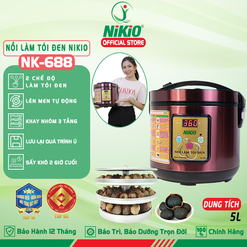 Máy làm tỏi đen gia đình 5l nikio nk-688