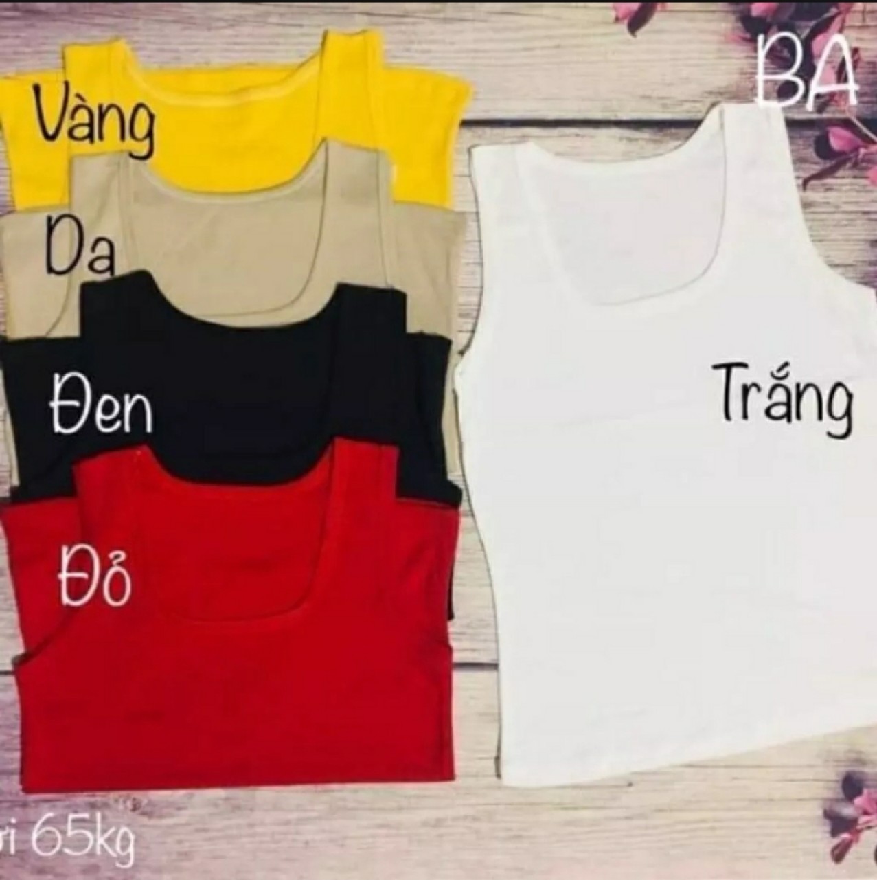 Áo ba lỗ thun tùy chiều cao