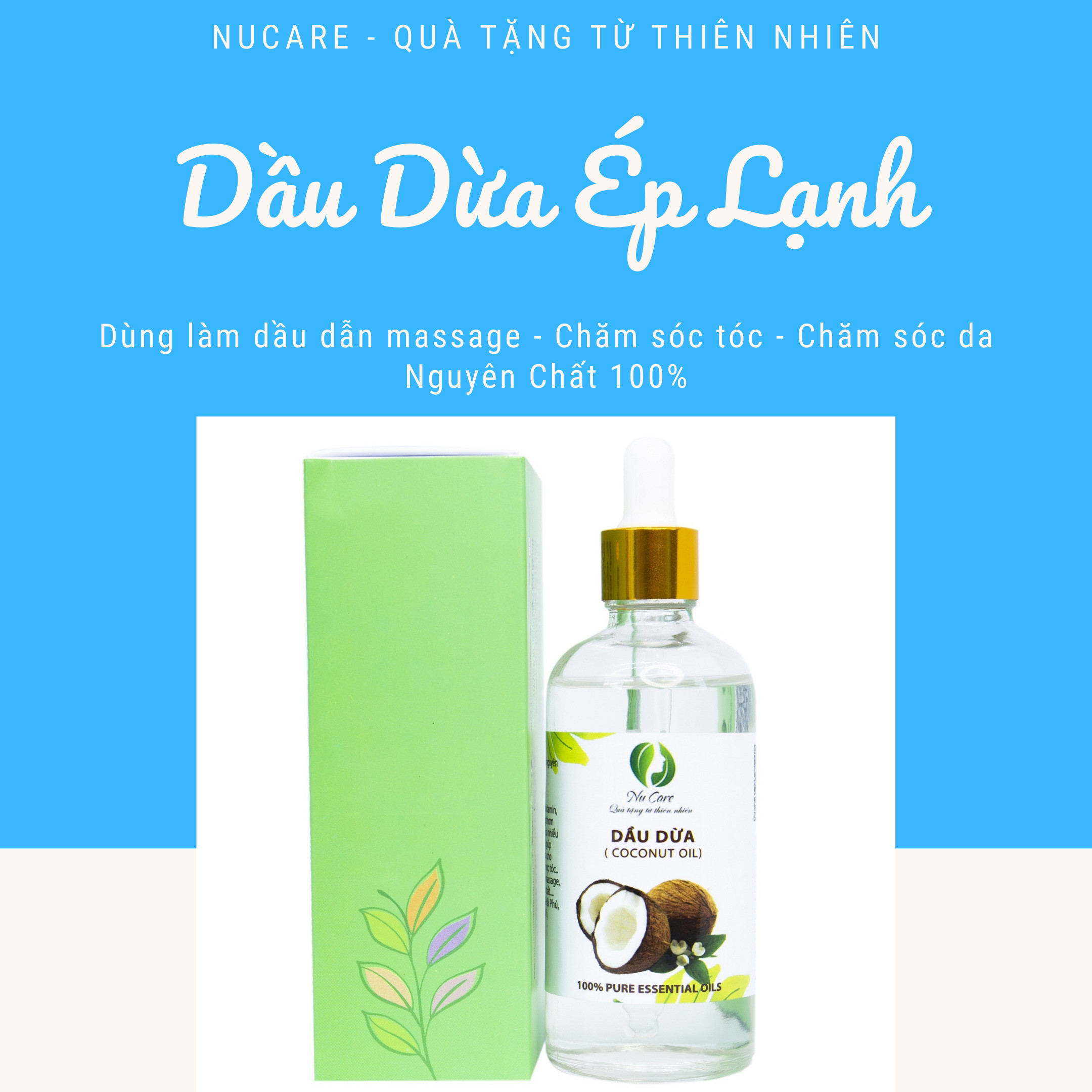 Dầu dừa ép lạnh 50ml