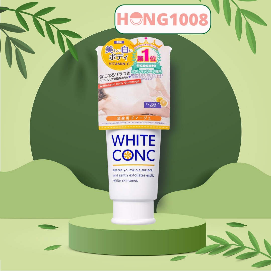 Tẩy Da Chết White Conc Body Gommage 180g - Whiteconc Hỗ Trợ Dưỡng Trắng Da Toàn Thân - Shop Hong1008