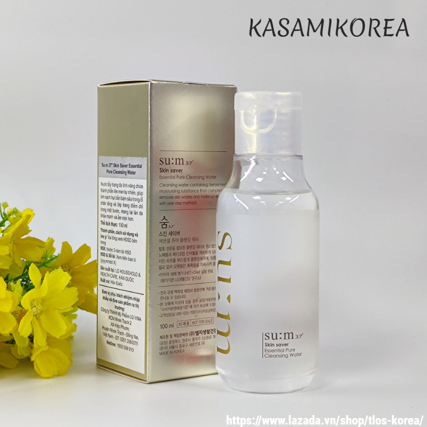 Nước Tẩy Trang Dịu Nhẹ Sum37 Skin Saver Essential Pure Cleansing Foam 100ml
