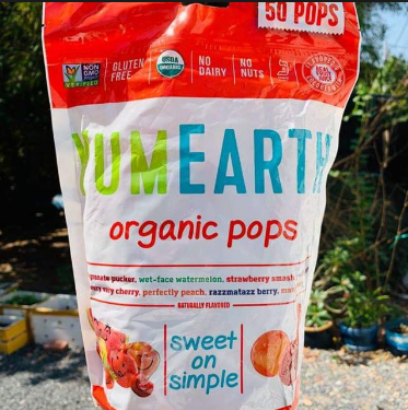 Kẹo mút hữu cơ Yumearth gói 50 cây