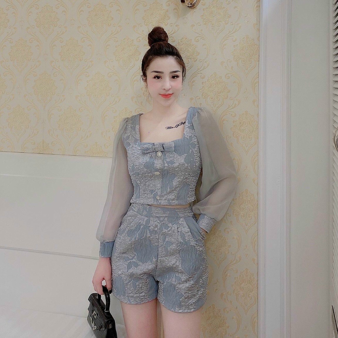 Sêt ao và quần nguyên bo thoi trang