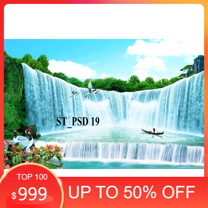 Tranh dán 3d bể cá cảnh