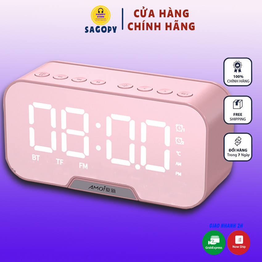 Loa bluetooth, loa không dây bluetooth mini xách tay đồng hồ G10 nghe nhạc bass mạnh chính hãng giá rẻ Sagopy